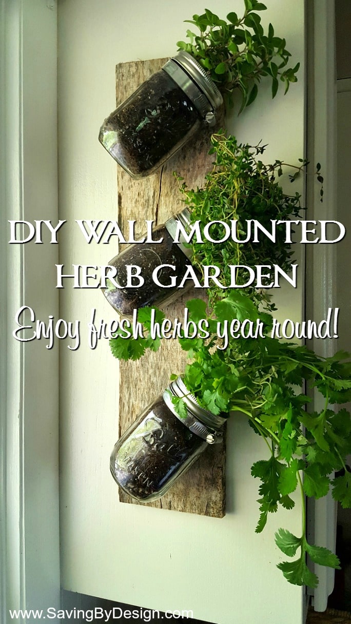 How To Make An Indoor Wall Herb Garden To Enjoy Fresh Herbs Year