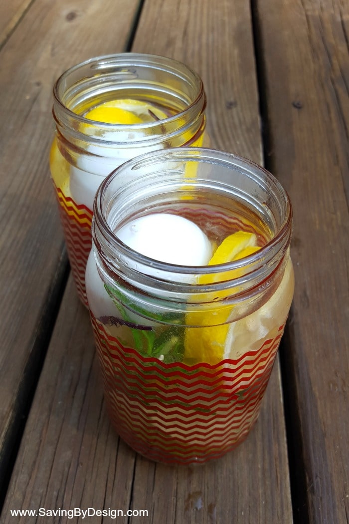 homemade bug repellent luminaries