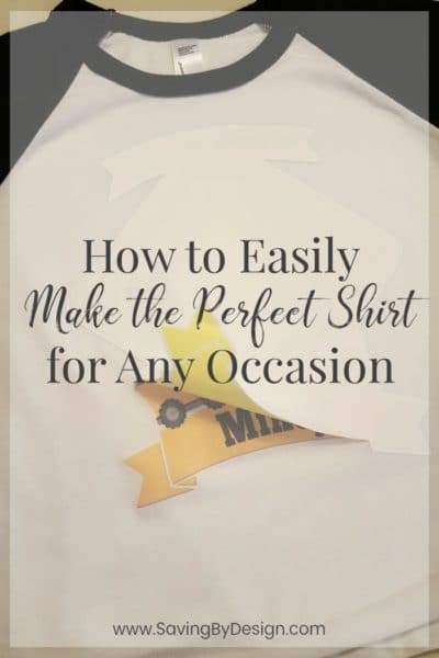 Do you know how easy it is to create your own shirt for any occasion?  With these 5 things you can easily create a shirt for parties, milestones, or vacations!