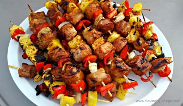 Pineapple Teriyaki Pork Kabobs - Salty, Sweet, and Scrumptious!