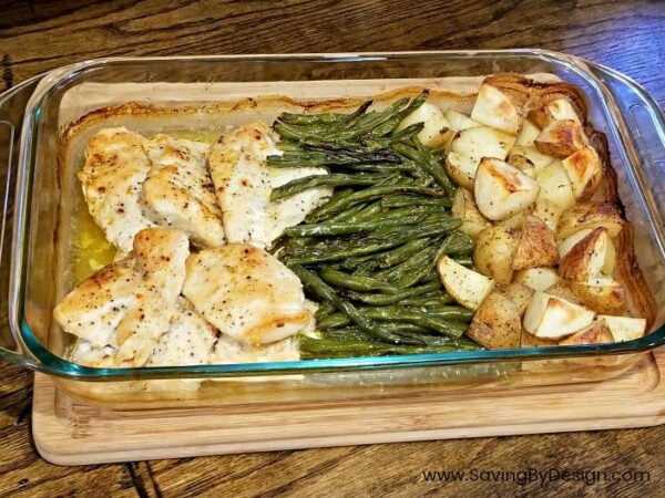 Italian Dressing Chicken and Veggies - One-Dish Baked Chicken Recipe