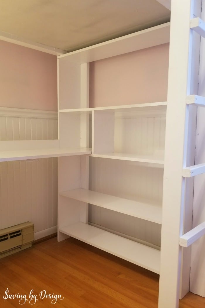 Build A Loft Bed With Desk And Storage, Bunk Bed With Desk And Bookshelf