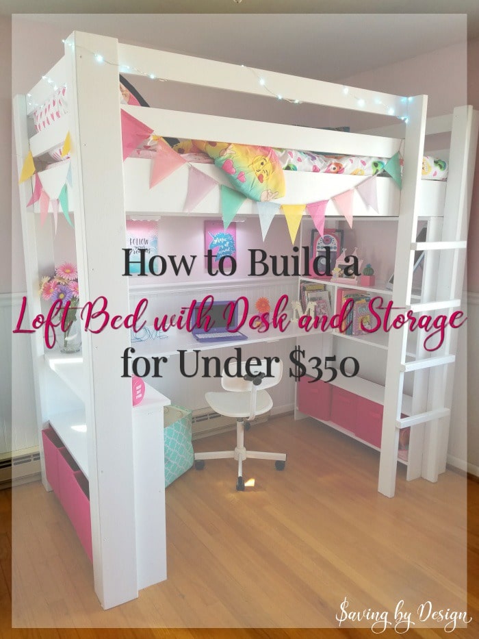 Diy Loft Bed With Desk, Bunk Bed Shelf Attachment Ideas