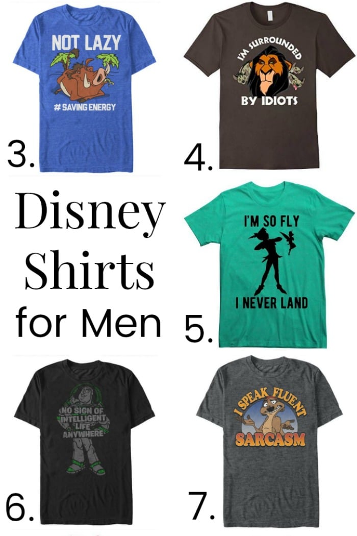 Disney Shirts for Men  Fun Disney T-Shirts They'll Actually Want to Wear