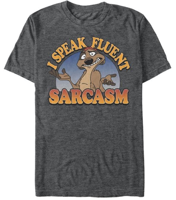 Disney shirts for men - Timon "I speak fluent sarcasm"