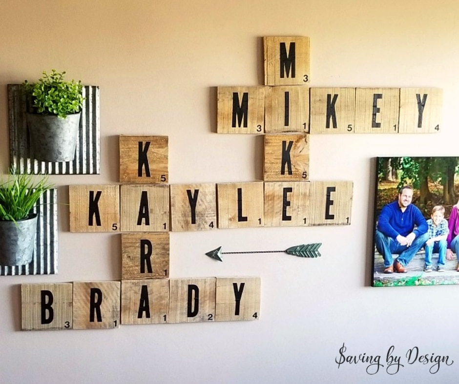 DIY┋Décoration murale façon Scrabble 